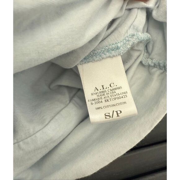 A.L.C Monica Wrap Cotton T-Shirt - Picture 7 of 8